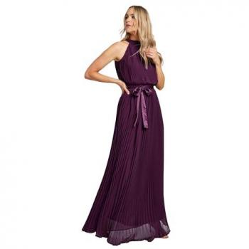 Robe longue plissée Violet 46 Tall