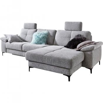 Carina 3C Burnaby L‑Sofa – Kopfstützen & Relaxfunktion (optional)
