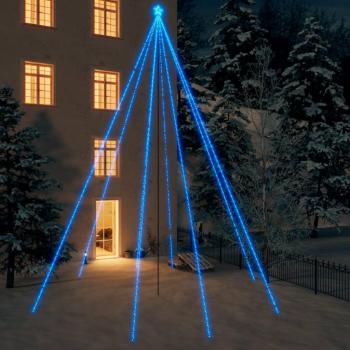 Lumières d'arbre de Noël 8 m 1300 LED bleues Int/Extérieur