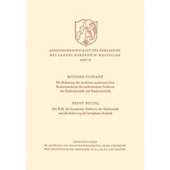 Die Bedeutung der Modernen Mathematischen Rechenmaschinen für mathematische Probleme der Hydrodynamik und Reaktortechnik. Die Rolle der komplexen Zahlen in der Mathematik und die Bedeutung der komplexen Analysis