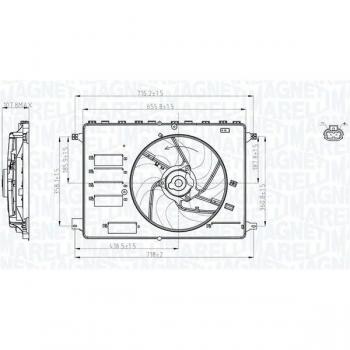MAGNETI MARELLI 069422761010 Ventilador para Radiador