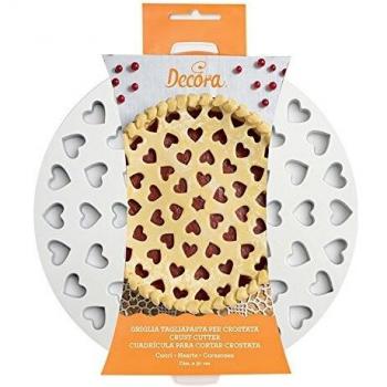 Decora Griglia Per Crostata A Losanghe In Plastica Tonda 30cm