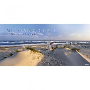 Meerlandschaft Panorama-Kalender 2024 von Hans Jessel. Großer Foto-Wandkalender XXL. Landschaften-Kalender 2024 mit atemberaubenden Panoramafotos von Küstenlandschaften. 96 x 45 cm Querformat.
