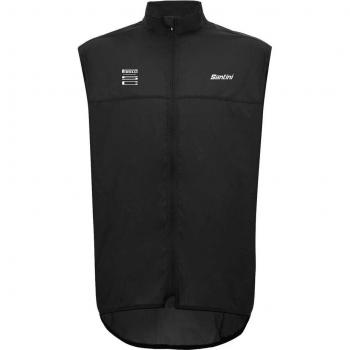 Colete Pré-Estação Santini X Pirelli Sport Club Preto 3XL