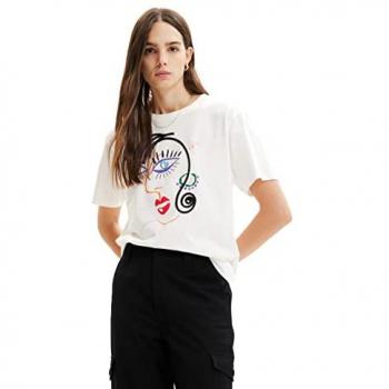 T-Shirt Desigual Visage Bianca Donna