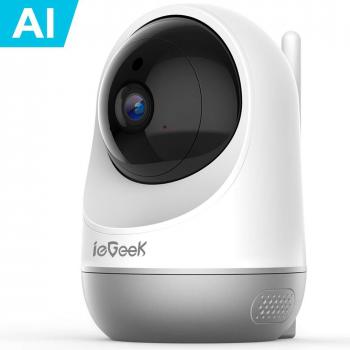 Baby Monitor ieGeek, 1080P, Videocamera Sorveglianza Interno WiFi