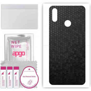 WrapShield Realme C3 Triple Cam Noir Motif Honeycomb