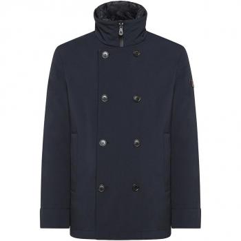 Peuterey Herren Mantel in Marineblau mit Microfaser