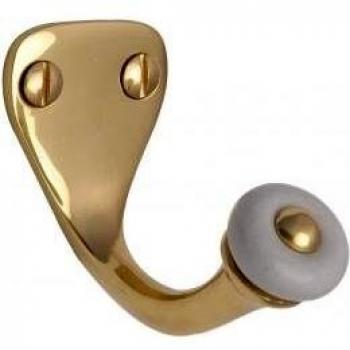 Mirror‑Gloss Porcelain Robe Hook