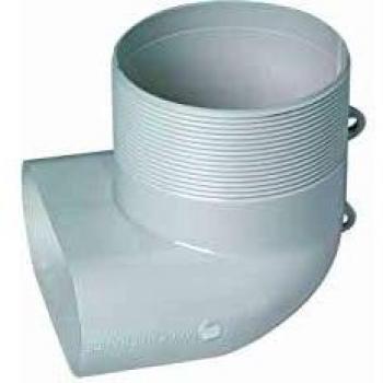 Coude mixte vertical 40 x 100 mm