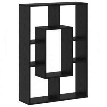 Vidaxl Black Oak 63x20x90cm Multi‑Tiered Bookcase