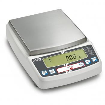Kern PBJ 8200‑1M – Balance de précision 8 kg, 0,1 g lisibilité, bloc alimenté en argent