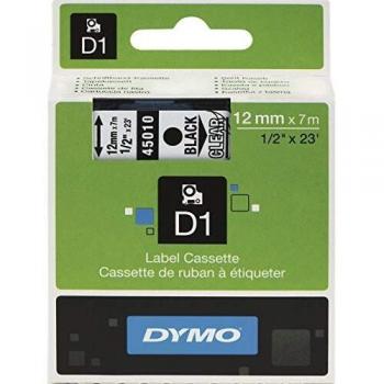 Dymo D1 Label Tape 45013 Black/White