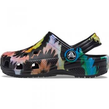 Zuecos Crocs Classic Tie Dye K, Zuecos, Negro/Negro, 28/29 EU