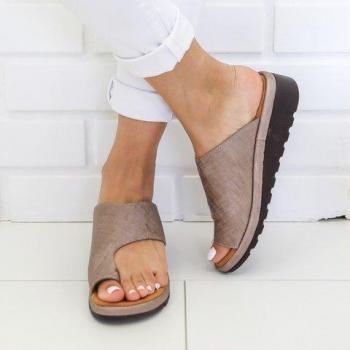Sandalias cómodas de PU para pie grande