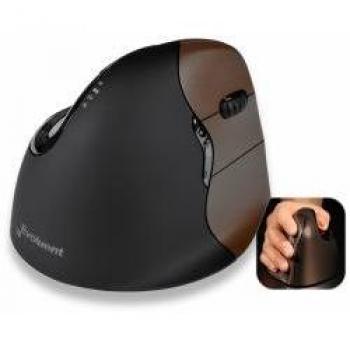 Evoluent Brown Right Handed Small Wireless Mouse