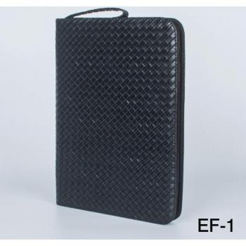 Luxury Black Leather 48-Pen Holder