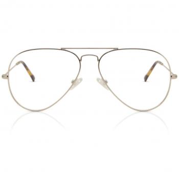 Piloto Montura completa Metal Dorados Gafas Recetadas para Hombre