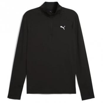 PUMA VELOCITY CLOUDSPUN Langarm-Laufshirt mit 1/4 Zip – Herren, XS, schwarz