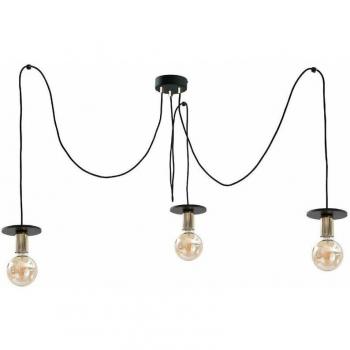Saturn Cluster Lampada da Soffitto Nero, 3x E27