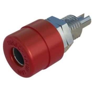 SKS Hirschmann BIL 20 rt Red Jack Socket, Vertical, 4 mm Pin Diameter