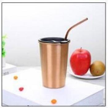 Taza de acero inoxidable para bebidas frías