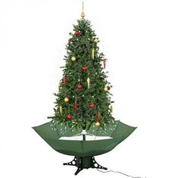 Snowing Holiday Tree with Base Green 190 cm