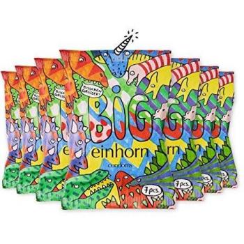 Feuchte Einhorn-Kondome XXL – 49 Stück, 7 Tüten