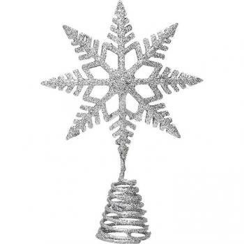 Glitter Snowflake Tree Topper