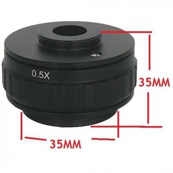 Adaptador de lente C para microscopio estéreo con campo de 35mm