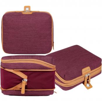 Nordace Travel Essentials – 2 Red Packing Cubes & Wash Pouch