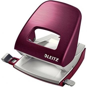 Locher New NeXXt Style granat rot, Stanzleistung: 30 Blatt, mit Anschlagschiene