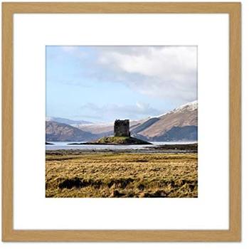 Stalker Scotland Loch Laich Castle Picture Frame – Light Oak Edition