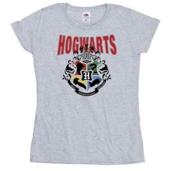 Harry Potter Ladies Hogwarts Crest Cotton T-Shirt