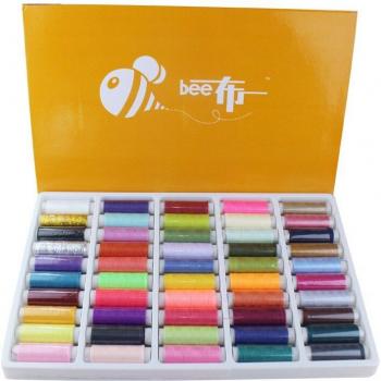 50 Farben Nähgarn Kollektion 40 S/2 für Handarbeiten, Quilten und DIY-Projekte