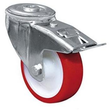Roue Ø125mm en Polyuréthane avec système de frein