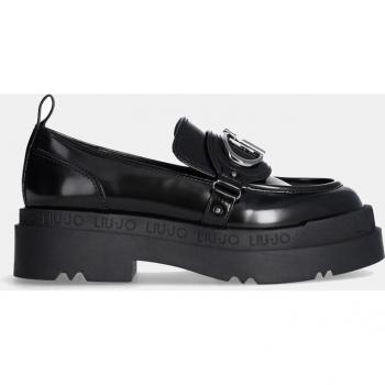 Mocasines Liu Jo en piel sintética con brillo y suela track