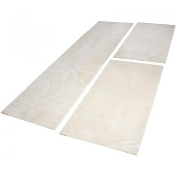 Paco Home Tapis Unicolore Crème Ivoire – 2 rouleaux 80x150 cm