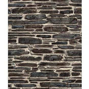 Rasch 863437 Papier peint noir uni