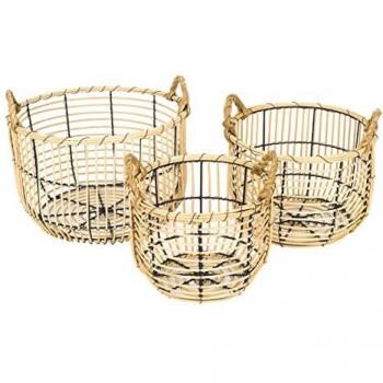 Panier de Table Marron 3 Paniers