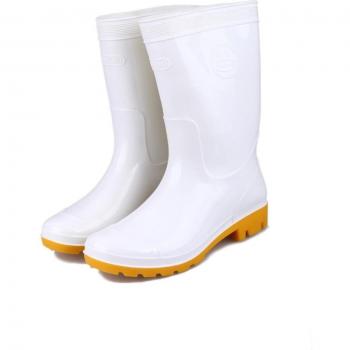 Aleafalling Men's White Work Boots
