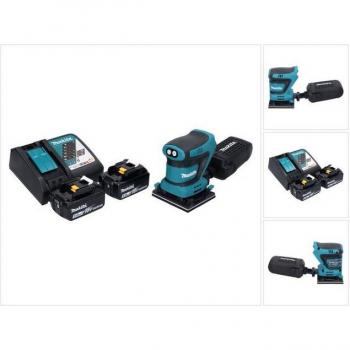 Makita DBO480RT Ponceuse 112 x 102 mm avec 2 Batteries