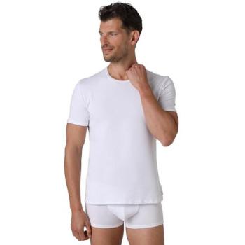 Lavora in stile: T-Shirt suprema di cotone Elasticizzato, bianca 6/XL