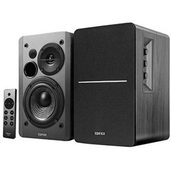 R1280DBs Enceintes Bluetooth actives reconditionnées – 42 W RMS, caisson de basses – Noir
