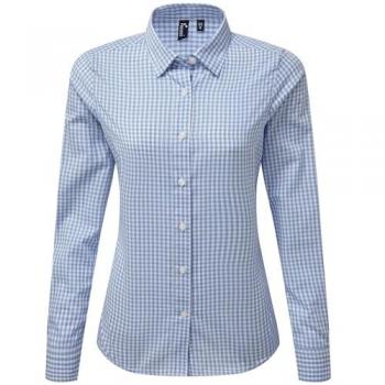 Damenhemd Premier Vichy Blau
