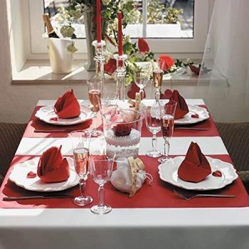 Chemin de table Spunbond rouge 0,40x24m