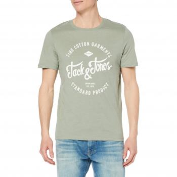 Jack & Jones NOS Herren T-Shirt JJERAFA, Grün, Slim Fit