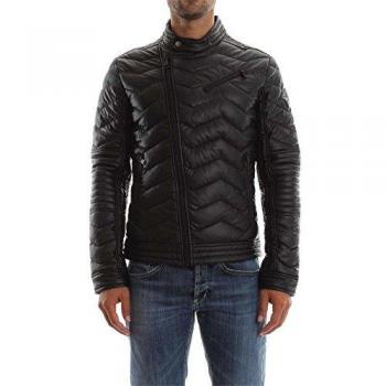 Abrigo Guess de Cuero Ecológico Stretch para Hombre, Negro