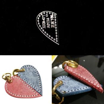 DIY Heart-Shaped Acrylic Pendant Template for Leather Crafts