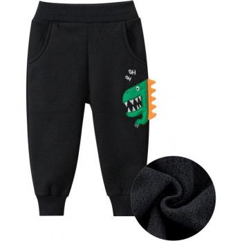 Verdickte Sportliche Hosen mit Dinosaurier-Motiv für Jungen und Mädchen 1-9 Jahre